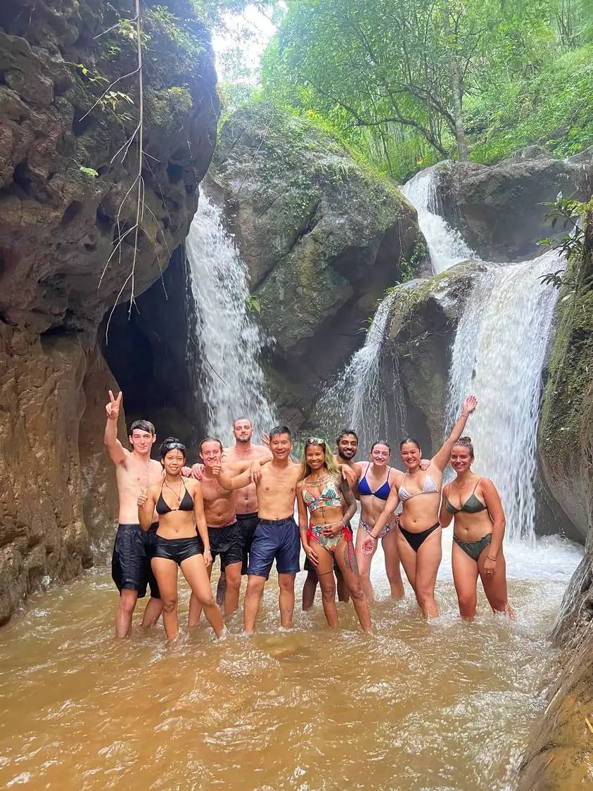 Waterfall excursion from Happy House hostel Pai
